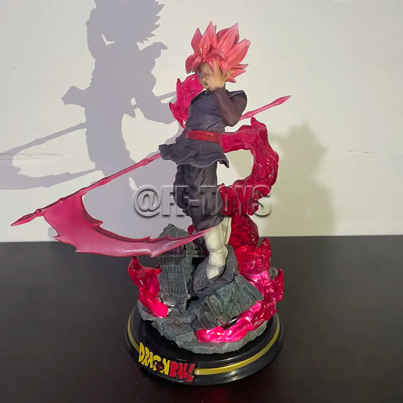 28CM Dragon Ball Z Zamasu Figure Black Goku PVC Action Figures GK Statue with Light Base Collection Model Toys for Children Gift 28CM Dragon Ball Z Zamasu Figure Black Goku PVC Action Figures GK Statue with Light Base Collection Model Toys for Children Gift